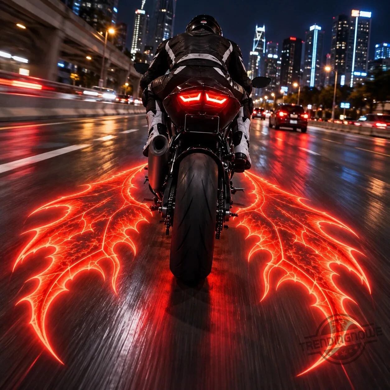MyRiderCo Elite LED Wings Projection Kit Motorcycle Angel Wings Underglow Light