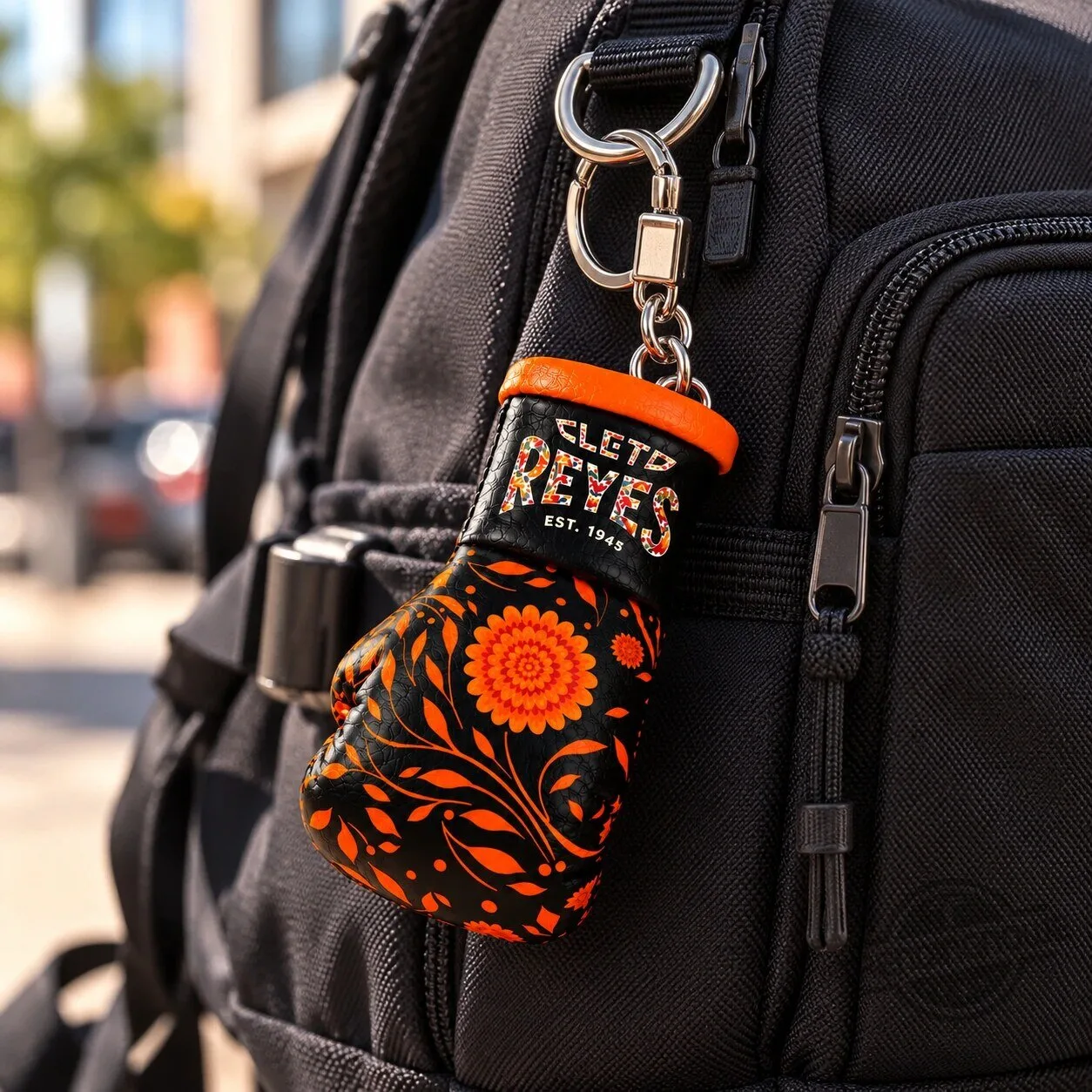 Cleto Reyes Dia de Muertos Mini Boxing Glove Keychain Cempasuchil Edition 6 Cleto Reyes Dia de Muertos Mini Boxing Glove Keychain Cempasuchil Edition