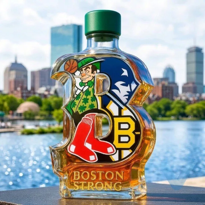 Boston Teams Champions Legacy Whiskey Decanter, Tribute to Sports Legends 7 Boston Teams Champions Legacy Whiskey Decanter, Tribute to Sports Legends