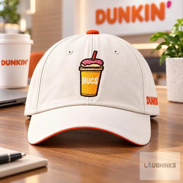 Dunkin Donuts Bucs Iced Coffee Baseball Cap Hat Coffee