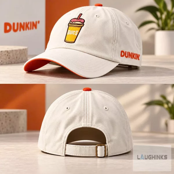 Dunkin Donuts Bucs Iced Coffee Baseball Cap Hat Coffee 1 Dunkin Donuts Bucs Iced Coffee Baseball Cap Hat Coffee