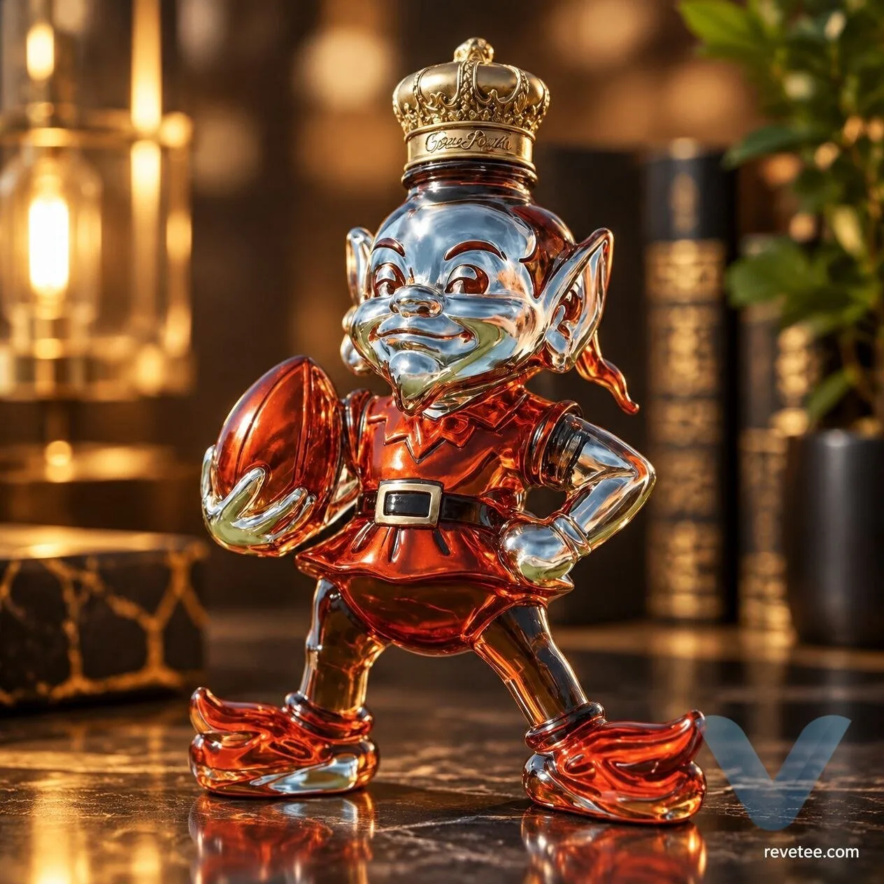 Cleveland Browns Brownie The Elf Whiskey Bottle 1 Cleveland Browns Brownie The Elf Whiskey Bottle