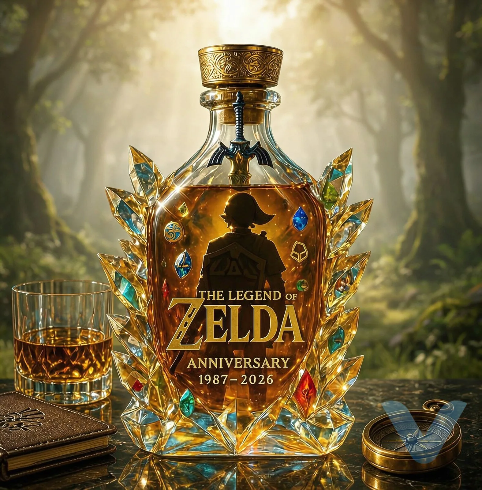 The Legend of Zelda 38th Anniversary Limited Edition Whiskey Bottle 4 The Legend of Zelda 38th Anniversary Limited Edition Whiskey Bottle
