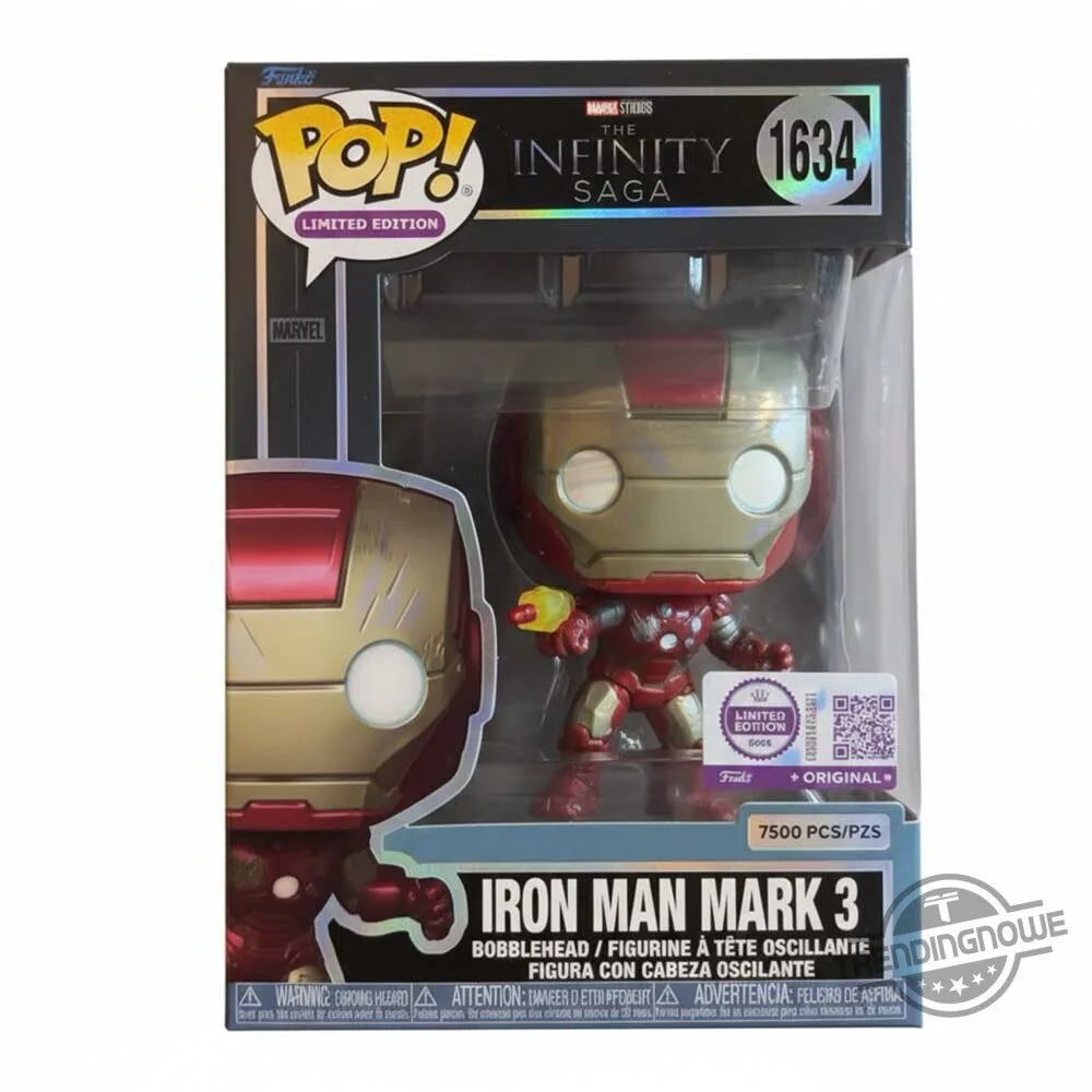 Marvel Iron Man Mark 3 #1634 Limited Edition 7500 Funko Pop Figure 6 Marvel Iron Man Mark 3 #1634 Limited Edition 7500 Funko Pop Figure