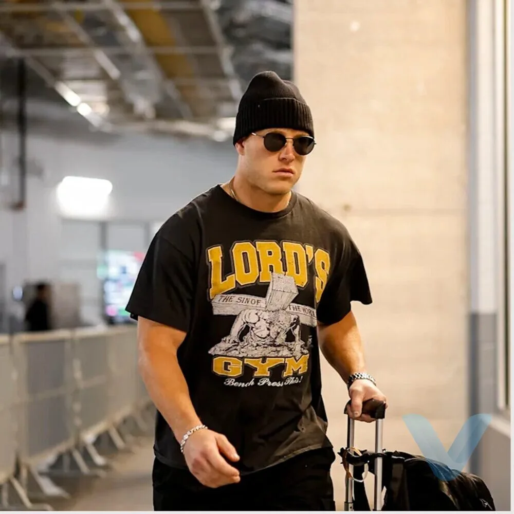 Christian McCaffrey Lords Gym Bench Press This Shirt Christian McCaffrey Lords Gym Bench Press This Shirt – image 5 of 5