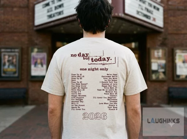 No day but today one night only 2026 RENT Concert tee 30th Anniversary Merch