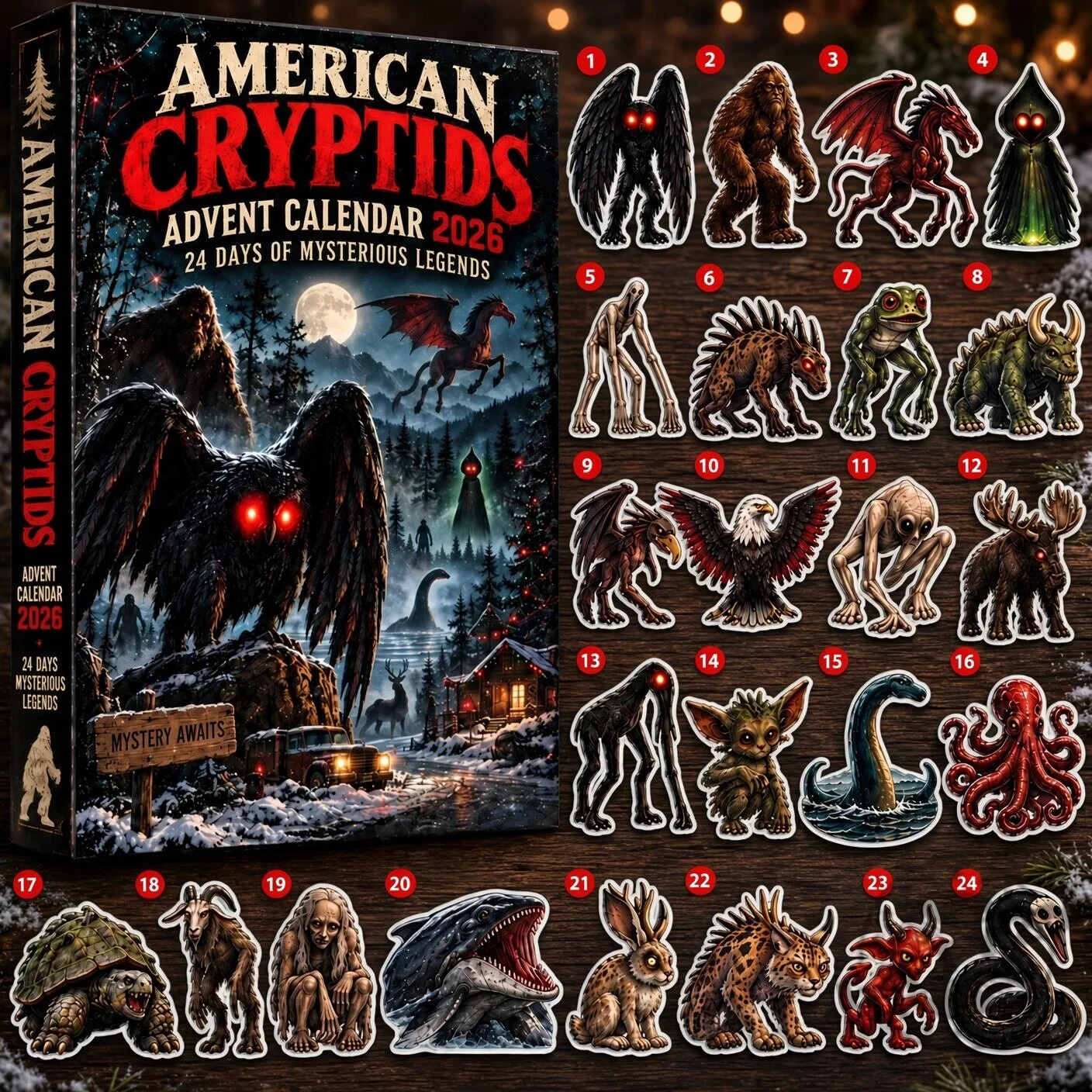 American Cryptids 2026 Christmas Advent Calendar 3 American Cryptids 2026 Christmas Advent Calendar