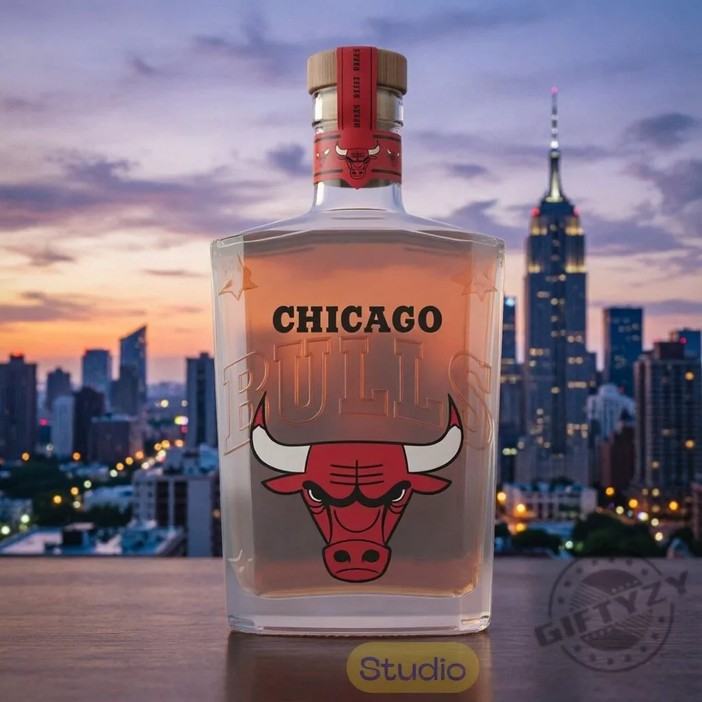 Chicago Bulls Windy City Jordan Era Whiskey Decanter Bottle