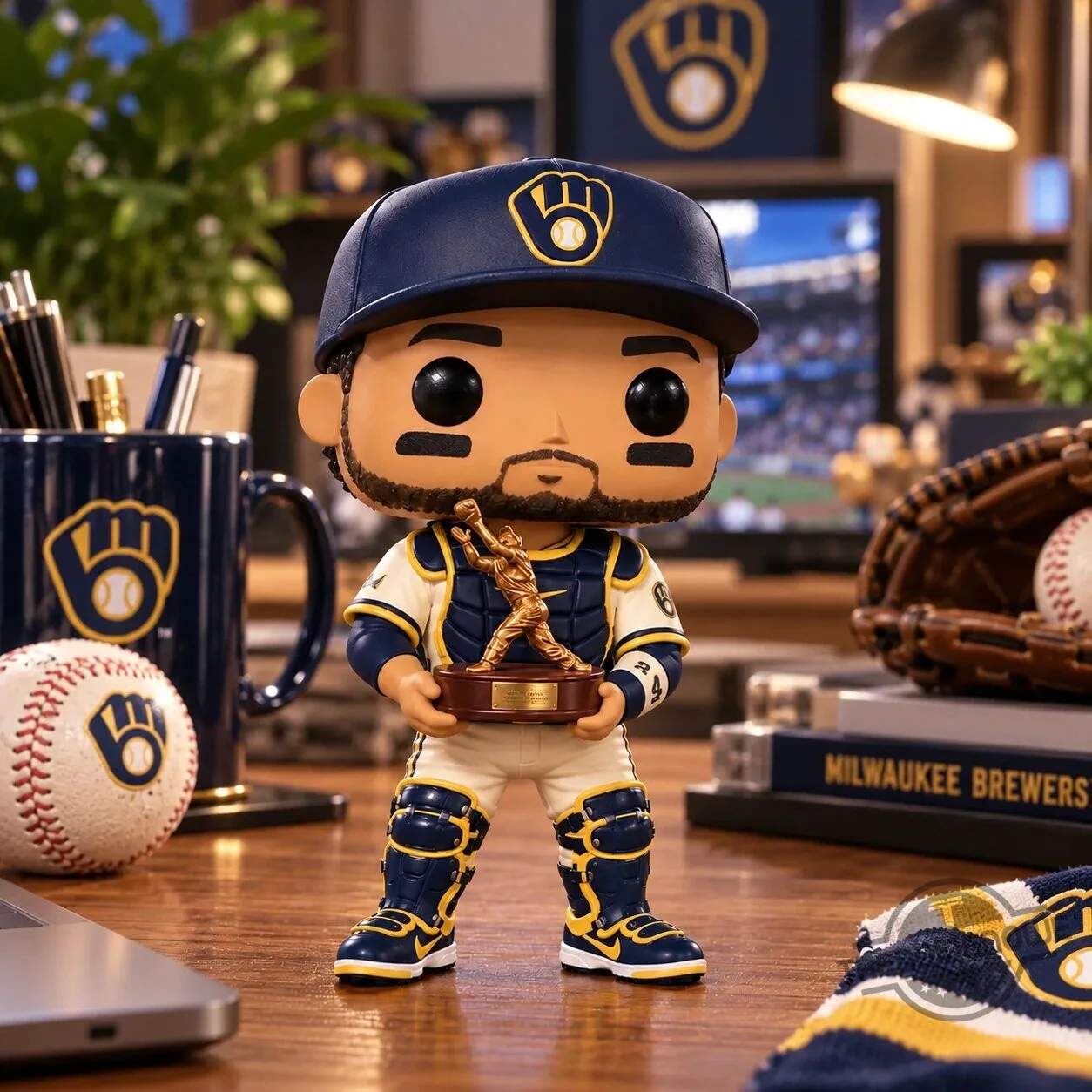 Milwaukee Brewers William Contreras 2026 World Series MVP Catcher Gear Edition Funko Pop Figure 6 Milwaukee Brewers William Contreras 2026 World Series MVP Catcher Gear Edition Funko Pop Figure