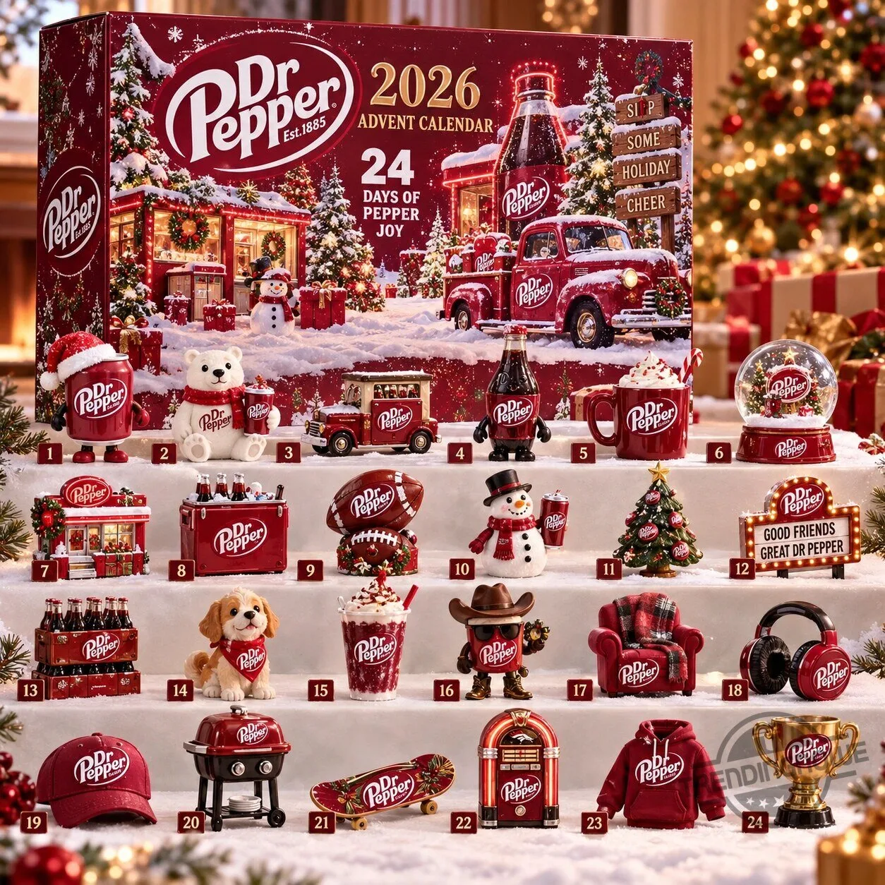 Dr Pepper 2026 Advent Calendar 24 Days of Pepper Joy Holiday Countdown Box 3 Dr Pepper 2026 Advent Calendar 24 Days of Pepper Joy Holiday Countdown Box