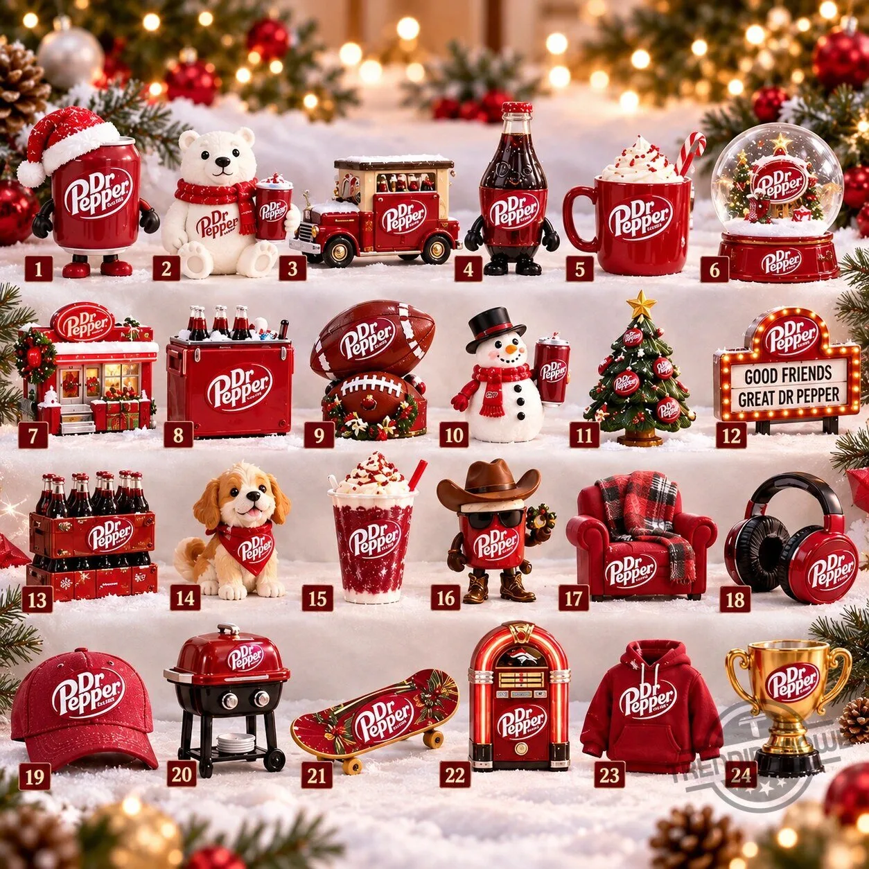 Dr Pepper 2026 Advent Calendar 24 Days of Pepper Joy Holiday Countdown Box 8 Dr Pepper 2026 Advent Calendar 24 Days of Pepper Joy Holiday Countdown Box