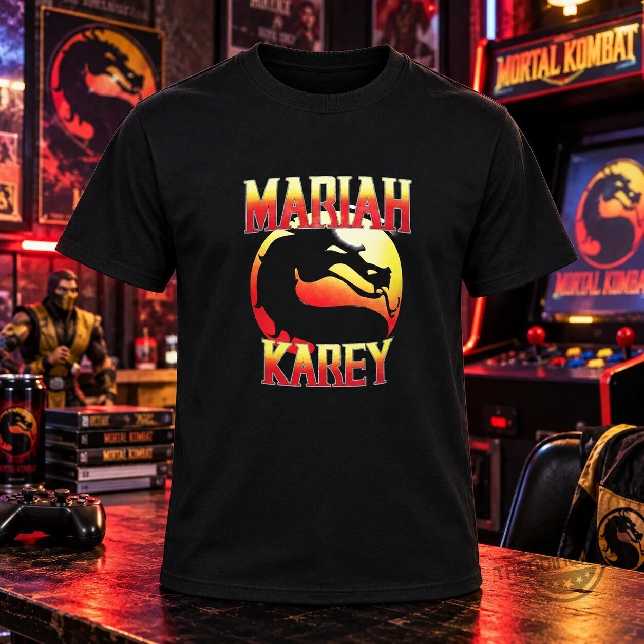 Mariah Karey Mortal Kombat Parody Graphic Shirt 4 Mariah Karey Mortal Kombat Parody Graphic Shirt