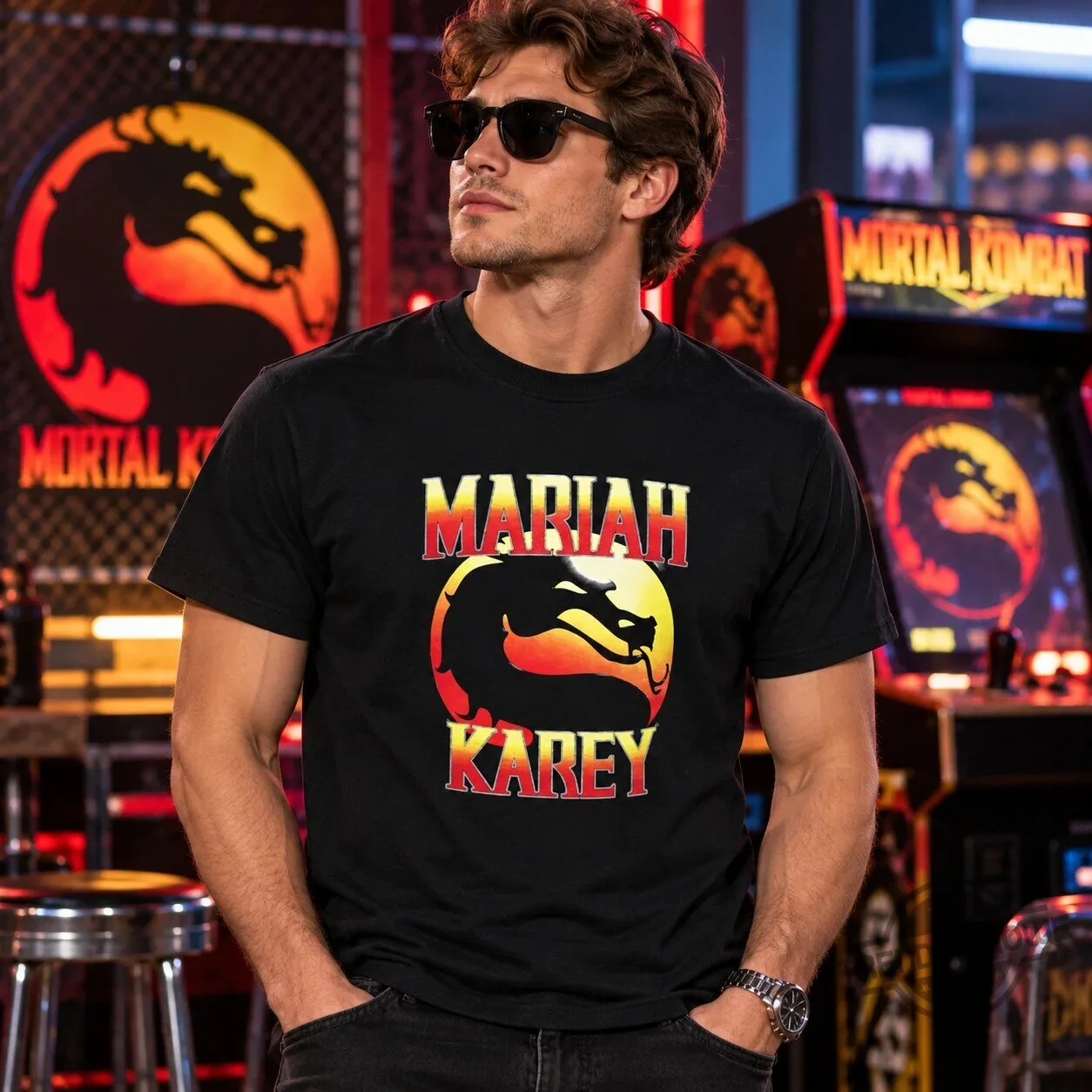 Mariah Karey Mortal Kombat Parody Graphic Shirt 6 Mariah Karey Mortal Kombat Parody Graphic Shirt