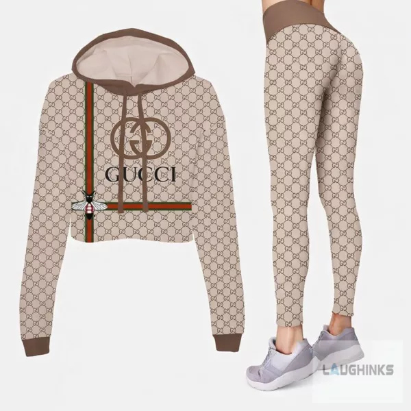 Gucci Bee Crop Hoodie and Leggings