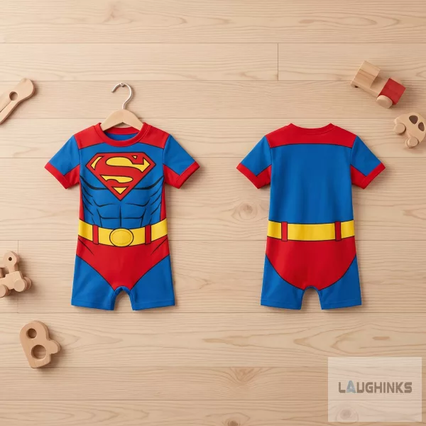 Superman Cosplay Baby Romper Shirt Near Me Last Minute Halloween Costume for Newborn Infant Kid