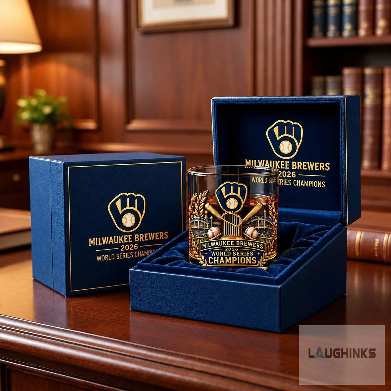 Milwaukee Brewers 2026 World Series Champions Whiskey Rocks Glass 5 Milwaukee Brewers 2026 World Series Champions Whiskey Rocks Glass