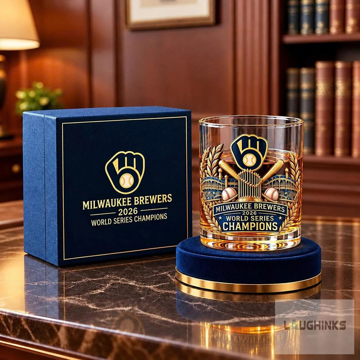 Milwaukee Brewers 2026 World Series Champions Whiskey Rocks Glass 7 Milwaukee Brewers 2026 World Series Champions Whiskey Rocks Glass