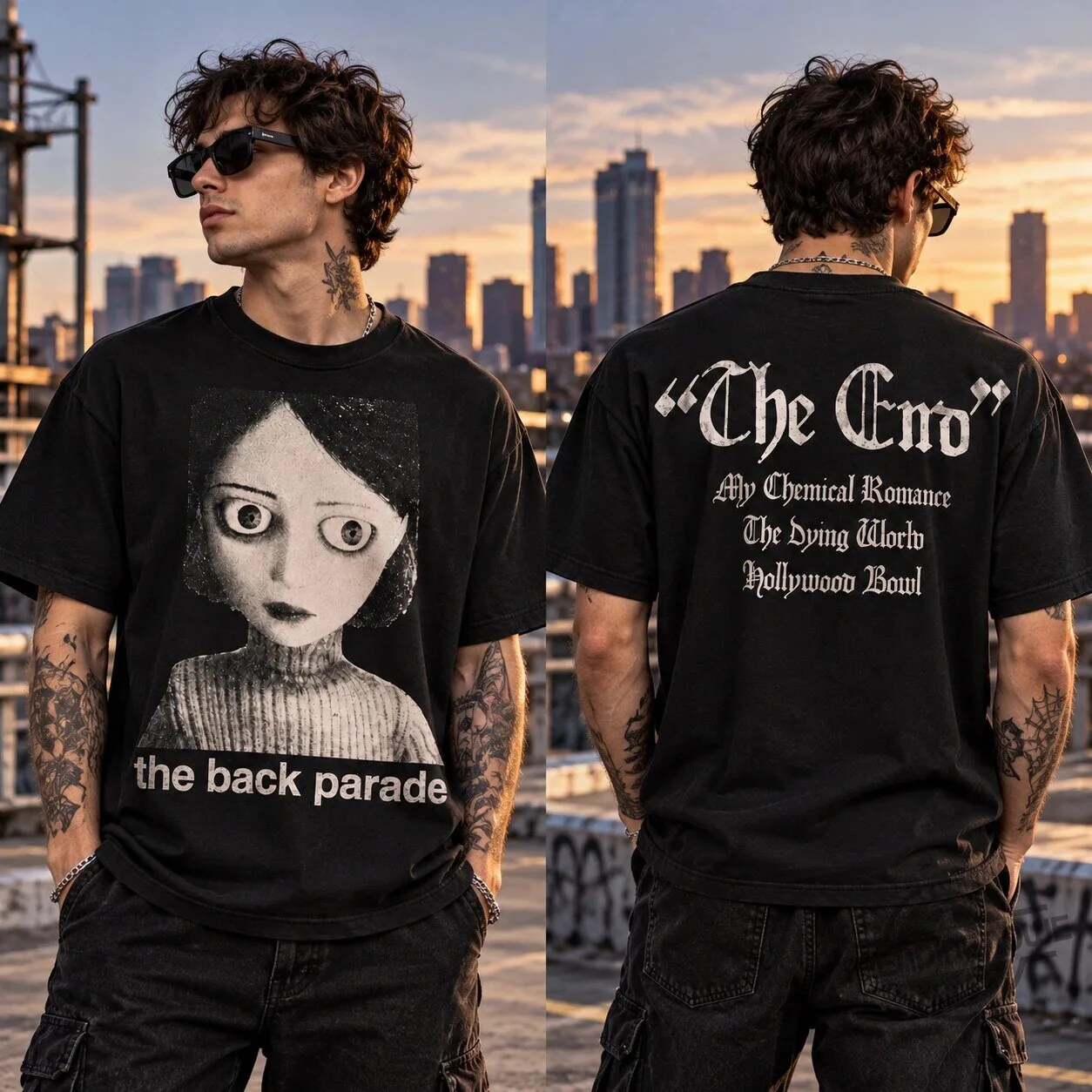 My Chemical Romance The Back Parade Hollywood Bowl Concert Shirt 6 My Chemical Romance The Back Parade Hollywood Bowl Concert Shirt