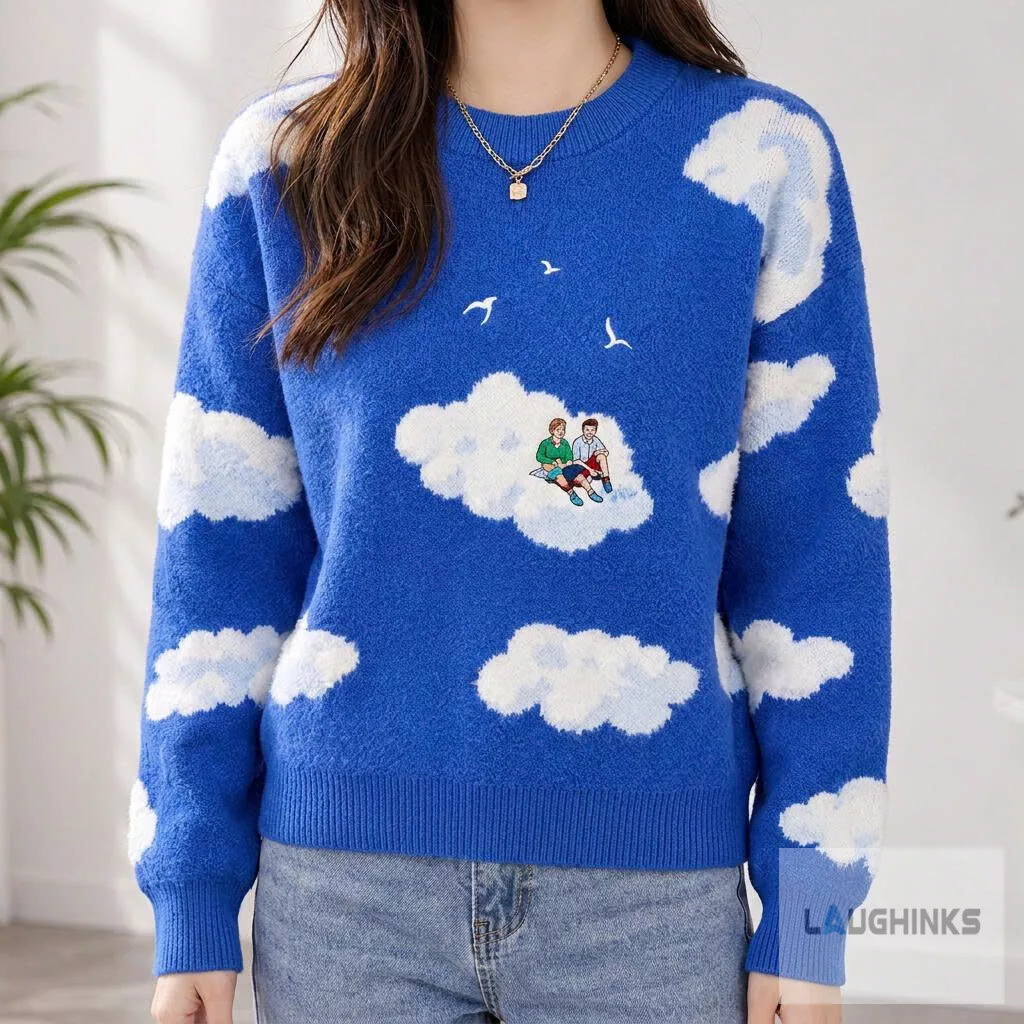 Ugly Ice Skating Cloud Pine Tree Sweater Crewneck Pullover Vintage Graphic 7 Ugly Ice Skating Cloud Pine Tree Sweater Crewneck Pullover Vintage Graphic