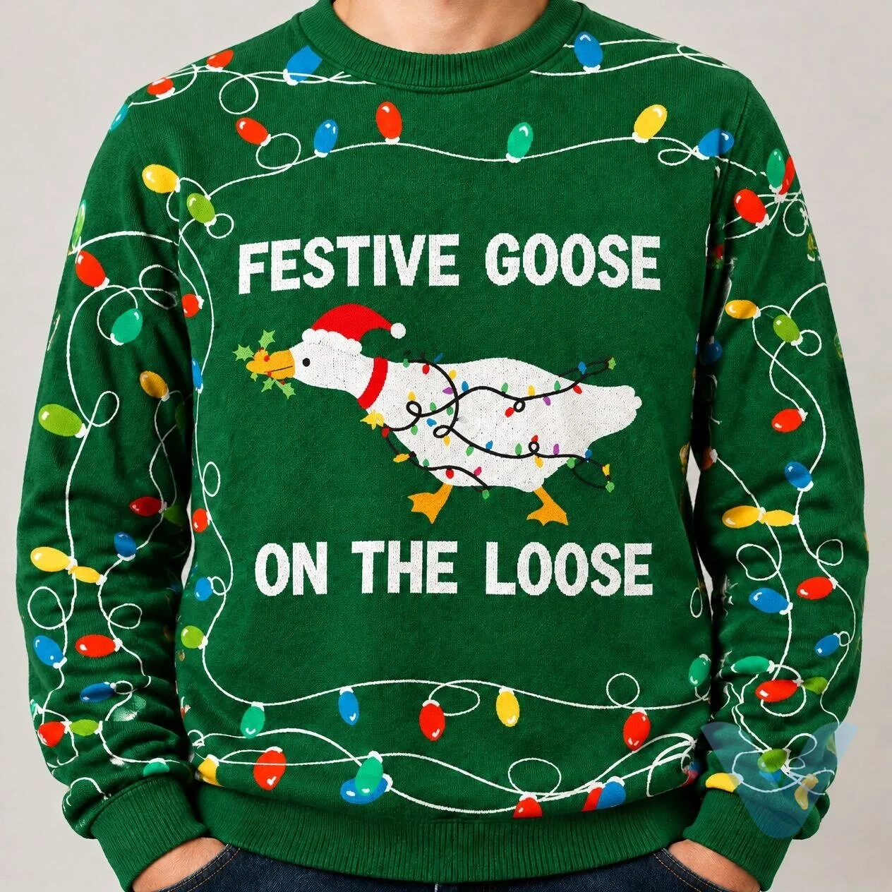 Duck Festive Goose On The Loose Christmas 2026 Ugly Sweater 6 Duck Festive Goose On The Loose Christmas 2026 Ugly Sweater