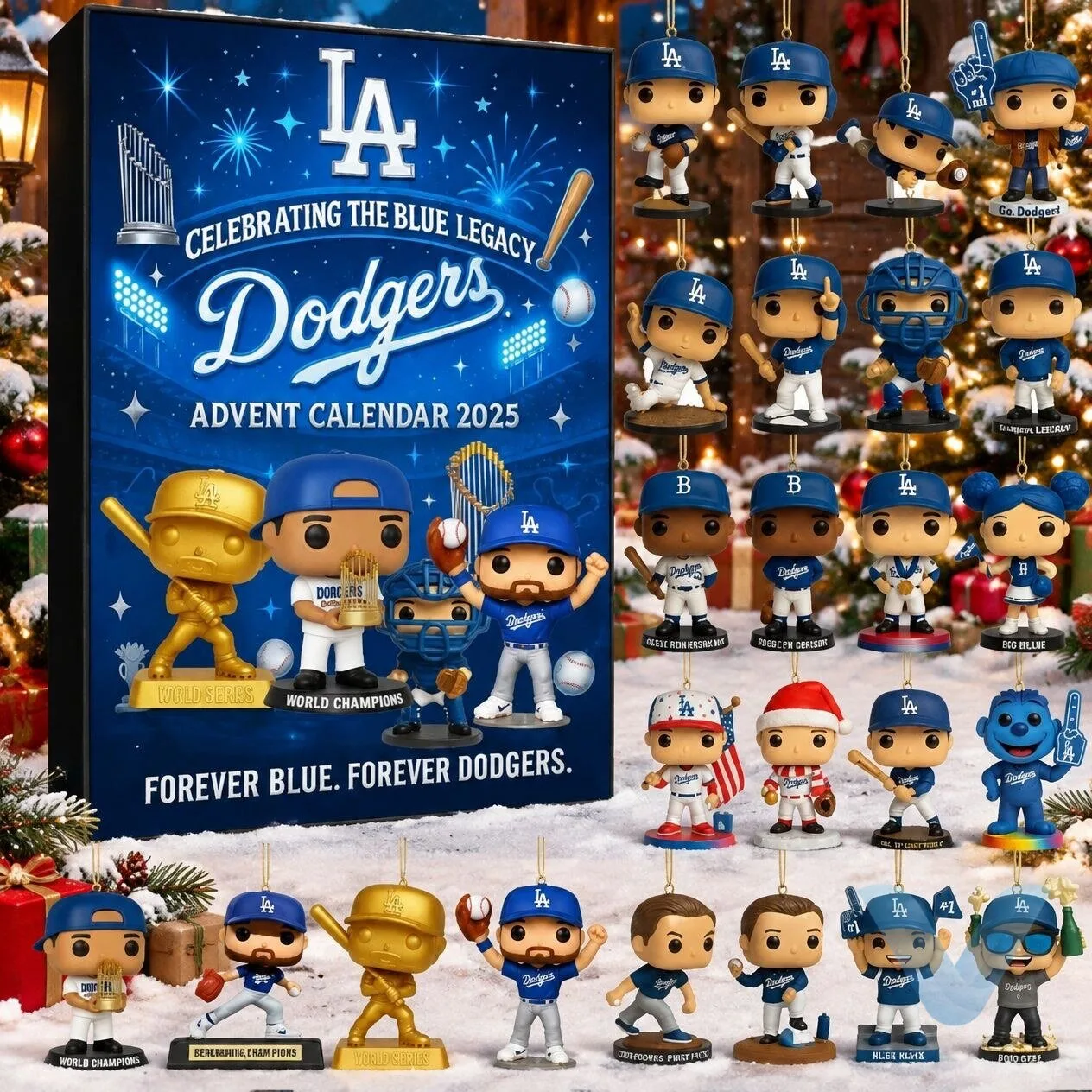 Los Angeles Dodgers Advent Calendar 2026 gift for fan 7 Los Angeles Dodgers Advent Calendar 2026 gift for fan