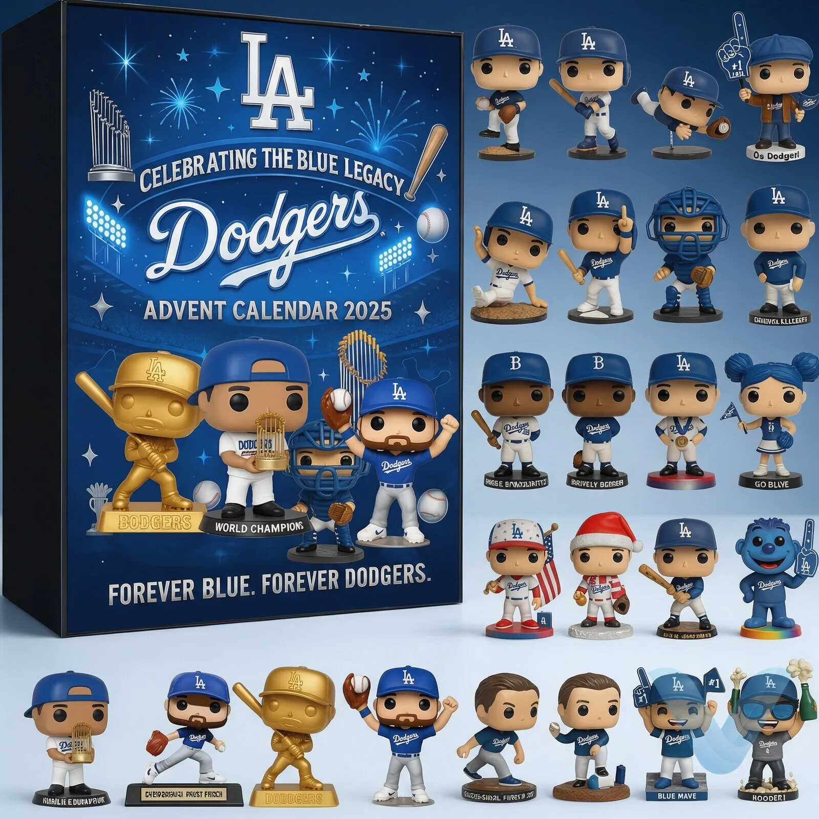 Los Angeles Dodgers Advent Calendar 2026 gift for fan 12 Los Angeles Dodgers Advent Calendar 2026 gift for fan